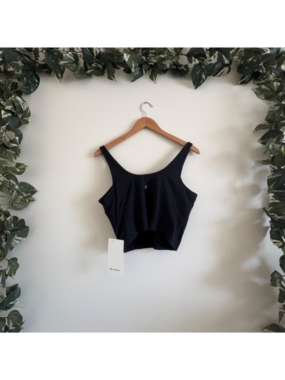 Lululemon Athletic Align Nulu Crop Tank Top Black NWT Women’s Size 12 - Picture 2 of 7